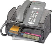 Safco SAF2160BL - Onyx Angled Mesh Steel Telephone Stand