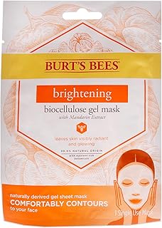 Burt's Bees Brightening Biocellulose Gel Face Mask, Mandarin