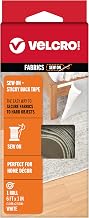 VELCRO Brand Home Décor Sew On Loop and Sticky Back Tape, White