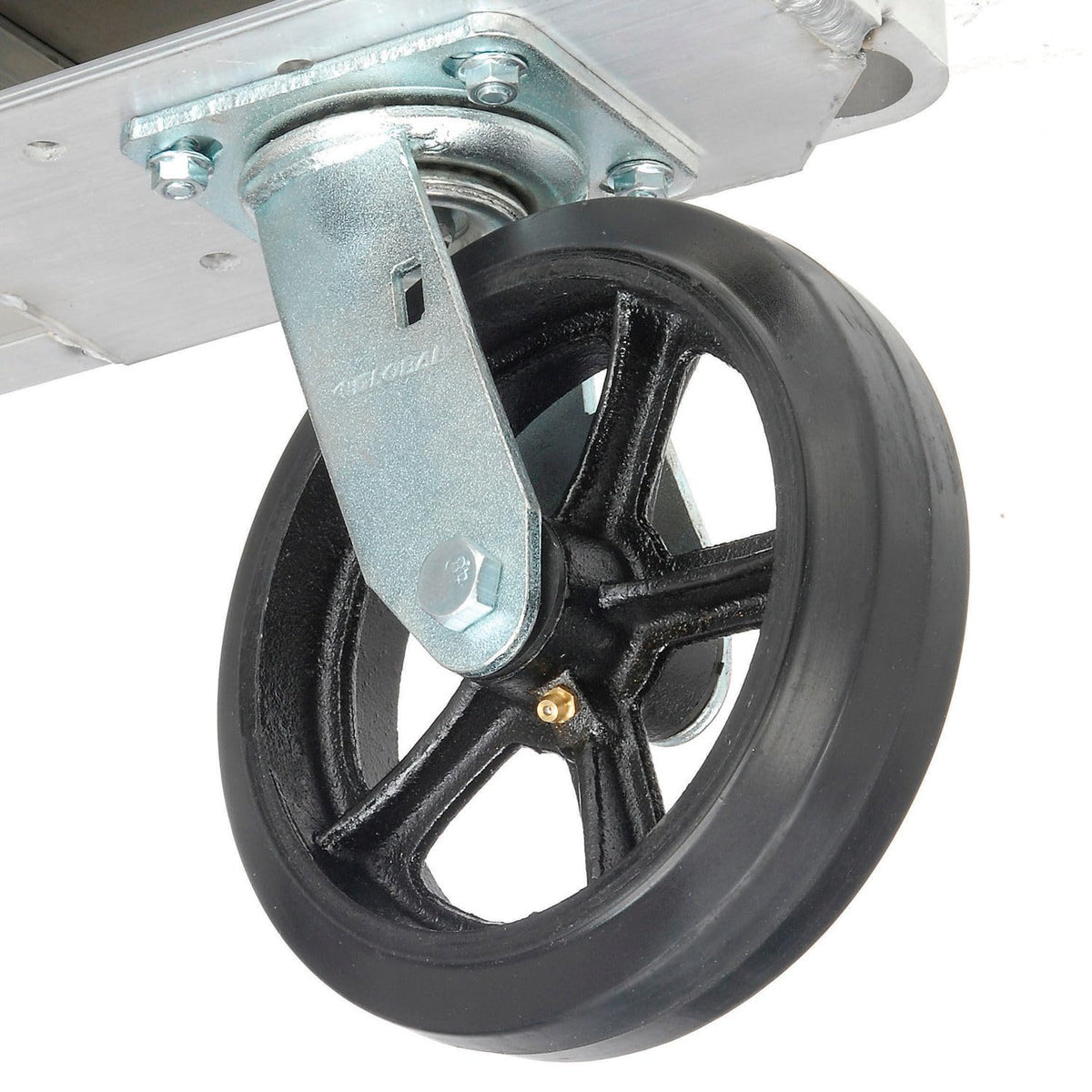 Platform Truck with Diamond Deck by Magliner – 29"L x 30"W x 9.45"H, Aluminum, Gray, Model 585470T