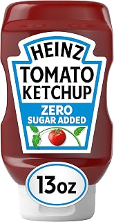 HEINZ Tomato Ketchup with No Sugar Added, 13 oz Bottle