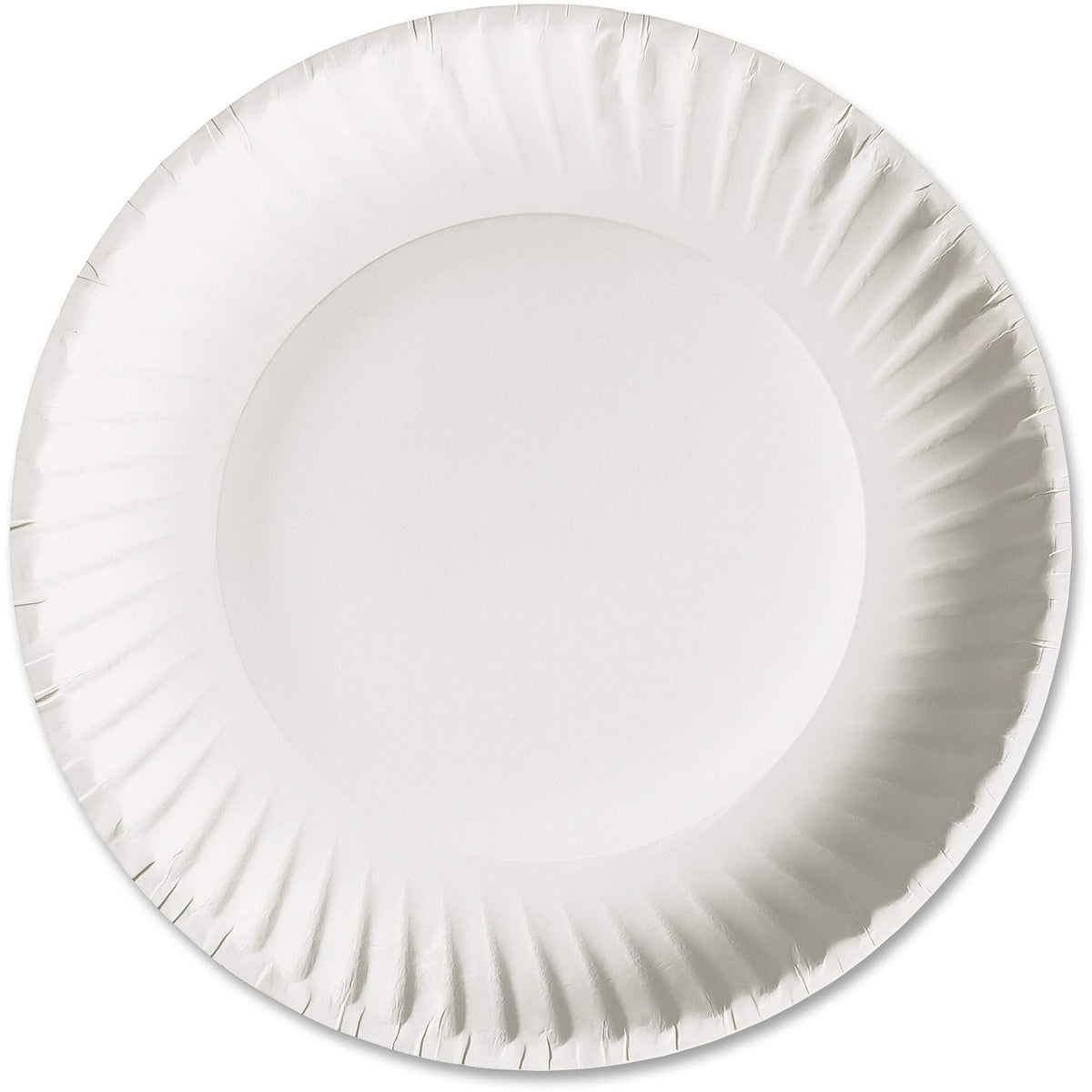 AJM AJMPP6GRE Green Label Paper Plates – Microwavable, 6" Diameter, White - 100 Count (Pack of 10)