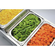 Steam Table Pan Riser Full Size Stainless Steel Pan Elevator - 22" L x 12" W x 4" H by HUBERT – Stainless Steel, Metal, Model ENM2012SS