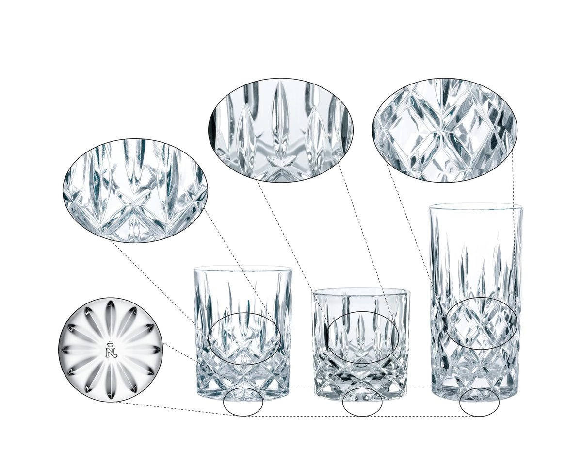 Spiegelau & Noblesse Cup Set 18 Pieces Z106785 Clear by Nachtmann – 375 milliliters, Crystal, Transparent, Pack of 18, Model 101764