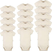 Gerber Baby 15 Pack Onesies Multi-packs Bundle Interlock 180 Gsm