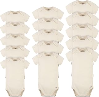 Gerber Baby 15 Pack Onesies Multi-packs Bundle Interlock 180 Gsm