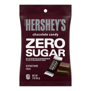 Zero Sugar Chocolate Candy Bags by HERSHEY'S – 3 Ounce (Pack of 12), brown, Pack of 12, Model 27001