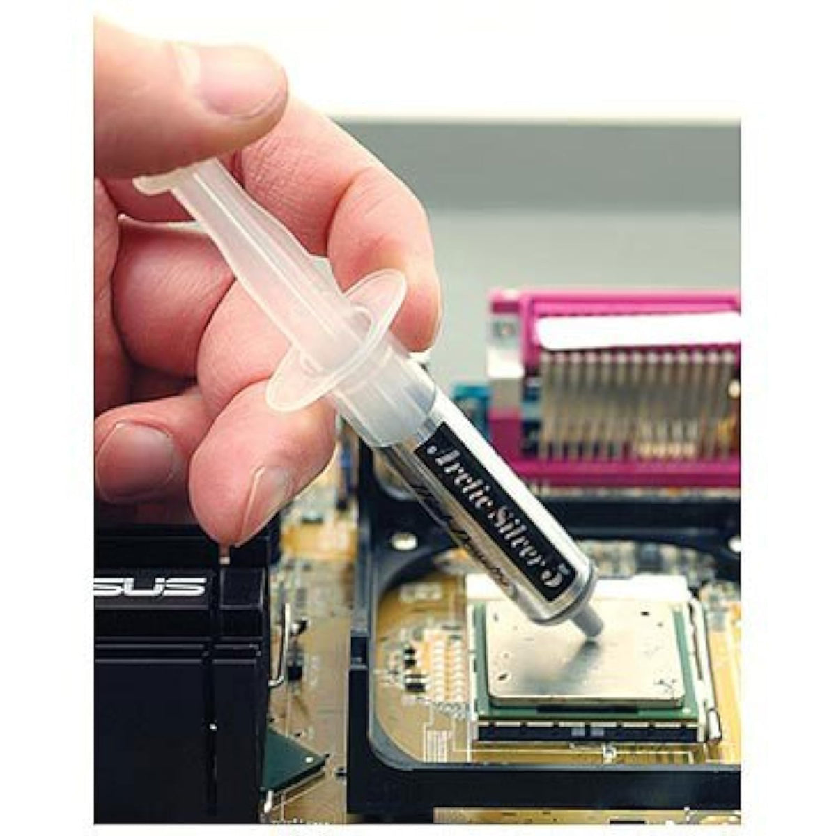 Arctic Silver 5 High Density Polysynthetic Silver Thermal Compound -12g () by Arctic Tumblers – Polysynthetic Silver Compound, Silver, Model AS5-12G-R