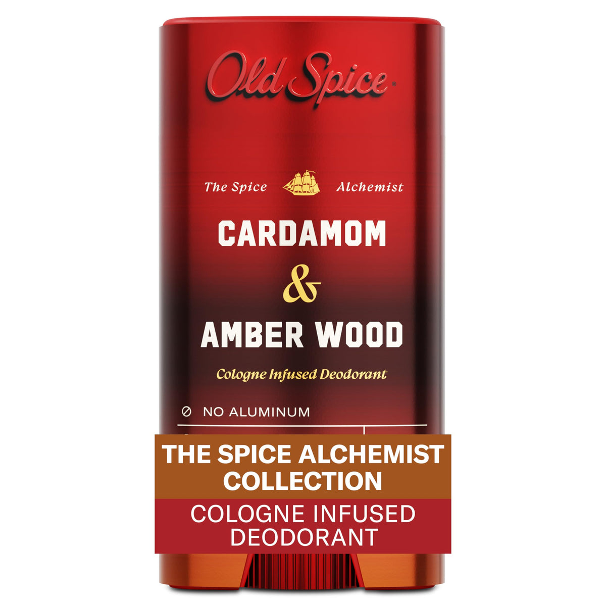 Old Spice Cardamom + Amber Wood / 3 Ounce (Pack of 1) / 1 Deodorant