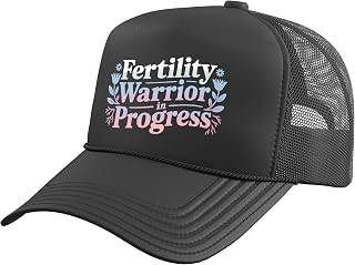 IVF in Vitro Fertilization Transfer Day Fertility Pregnancy Trucker Hat with Adjustable Mesh Back