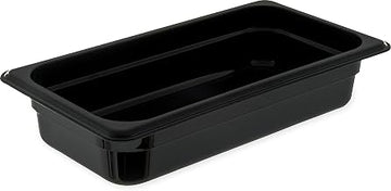 Carlisle FoodService Products 3086003 StorPlus High Heat Food Pan, 2.5" Deep, Third Size, Black