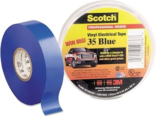 3M Company Electrical Tape, Blue Vinyl, Professional Grade, 3/4-In. x 66-Ft.