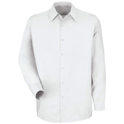 Red Kap Large Tall / White / Rk Specialized Pocketless Work Shirt Button-Down Shirts