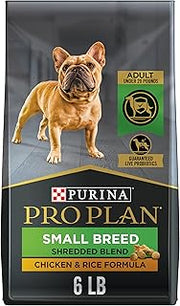 Purina Pro Plan Small Breed Dry Dog Food, Shredded Blend, 6 lb Bag