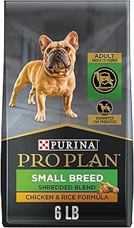 Purina Pro Plan Small Breed Dry Dog Food, Shredded Blend, 6 lb Bag