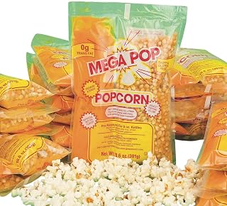 Gold Medal Mega PopA Corn, Oil and Salt Kit for Popcorn Makers with a 8 oz. Kettle (Case of 24)
