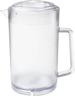 G.E.T. Textured Clear Polycarbonate 64 Oz Water Pitcher w/Lid