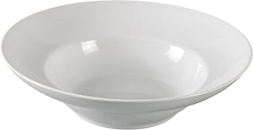 Yanco AC-711 ABCO Deep Mediterranean Bowl, 32 Oz Capacity, 10.75" Diameter, 3" Height, Porcelain, Super White, Pack of 12