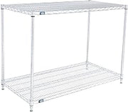 Nexel ESD, 2 Tier, Wire Shelving Starter Unit, 48"W x 24"D x 34"H