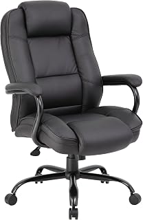 Boss Office Products Heavy Duty Executive Chair with 350lbs Weight Capacity in Black
