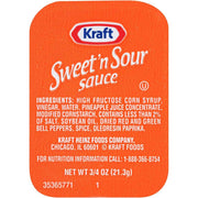 Sauce Sweet And Sour 200 Count 3/4 Ounce by Kraft – 2 tbsp (35g), Pack of 200