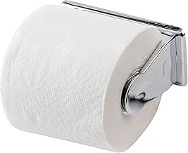 Winco White/Silver Single Toilet Paper Holder