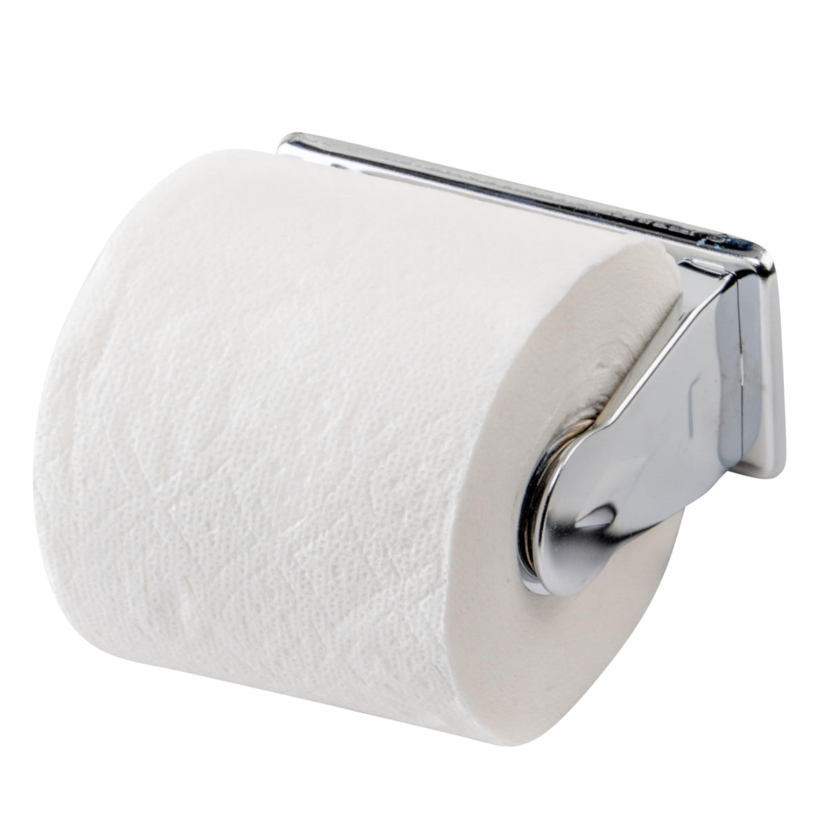 White/Silver Single Toilet Paper Holder by Winco – Medium, Steel, Model TTH-1