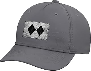 Retro Double Black Diamond Ski Sign Symbol Adjustable Printed Baseball Hat