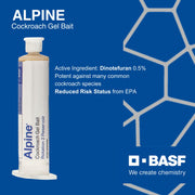 Cockroach Gel Bait Rotation 2 Reservoir - 1 Box (4 x 30 Gram Tubes) by Alpine – 1 box ( 4 x 30 gram tubes), White, Model 59012375