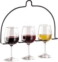 Traex WR-1028-06 Black Wire Inline 3-Glass 12 In Flight Caddy