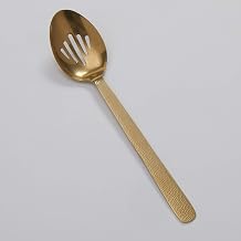 American Metalcraft GVHSS Slotted Spoon, Hammered, Vintage Gold, 13 1/4-Inches