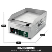 Waring 14 Inch | Model WGR140X / 14 Inch / Silver Commercial Griddles
