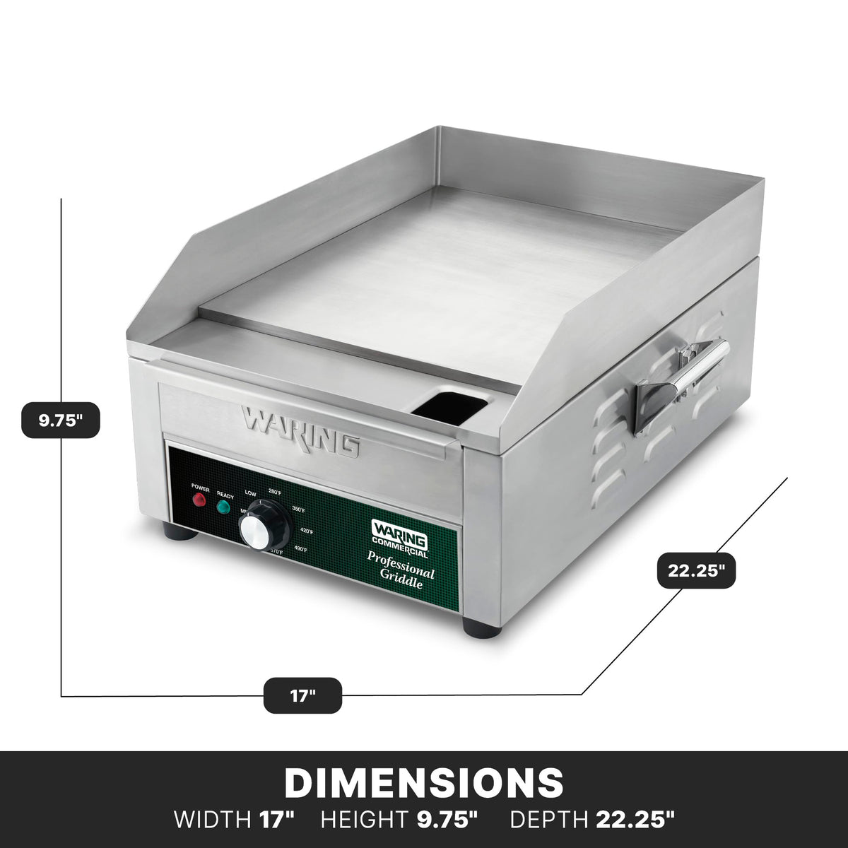 Waring 14 Inch | Model WGR140X / 14 Inch / Silver Commercial Griddles