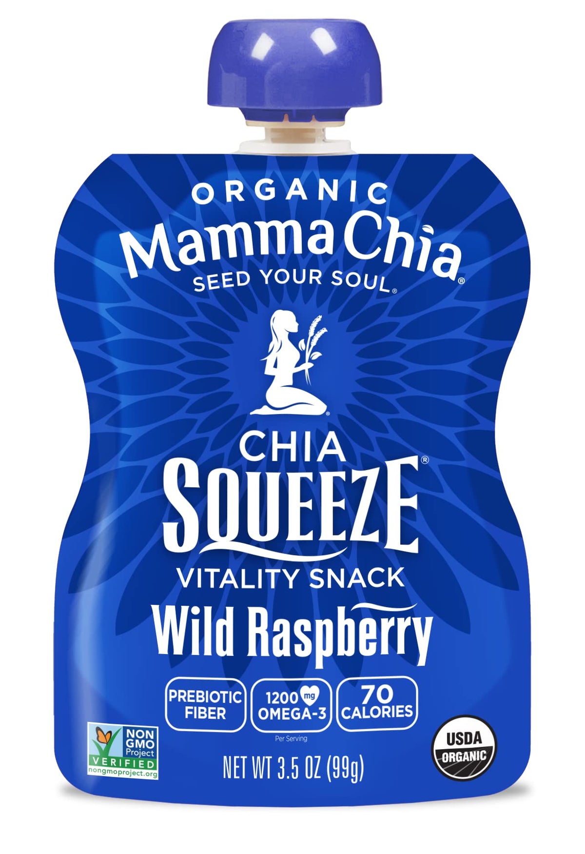 Mamma Chia Raspberry / 14 Ounce (Pack of 6) / Snack Fruit Snacks