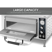Commercial Heavy Duty Single Deck Pizza Oven by Waring – Single Deck and Chamber, 7.0 cubic_feet, Stainless Steel, Silver, Model WPO500