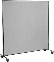 Global Industrial 60-1/4"W x 63" H Mobile Office Partition Panel, Gray