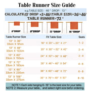 Aoztio Burlap Table Runner, 13x90 Inch, Orange
