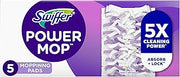 Procter & Gamble Swiffer PowerMop Multi-Surface Mopping Pad Refills, 5 Count Mop Heads
