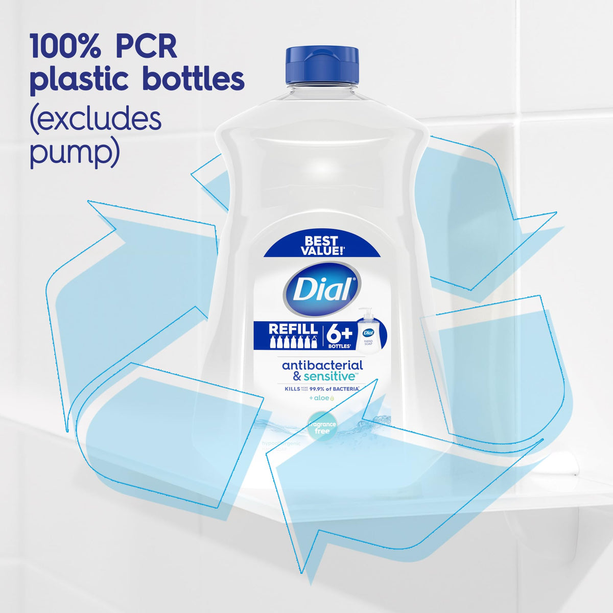 Antibacterial Liquid Hand Soap by Dial – 52 Fl Oz (Pack of 3), Clear, Pack of 3, Model 3114115