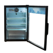 24 3/8" Countertop Refrigerated Merchandiser by MOTAK – 27.17x27.95x44.49, steel, aluminum, stainless steel, PVC, Black, Model MCM7-X