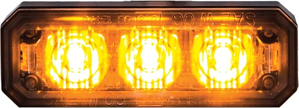 Buyers Products 8891403 Mini LED Strobe Light, Truck Light Bar, Safety Truck, Surface Mount, Warning Lights, Amber