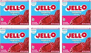 Jell-O Raspberry Sugar-Free Gelatin Mix (0.3 oz Boxes, Pack of 6)