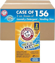 Arm & Hammer plus OxiClean Powder Laundry Detergent Professional, Fresh Scent, Coin Vend 2 oz., 2 Loads, (Case of 156)