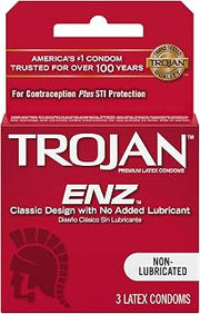 TROJAN Non-Lubricated Condoms - 3 Ea/Pack, 1 Pack