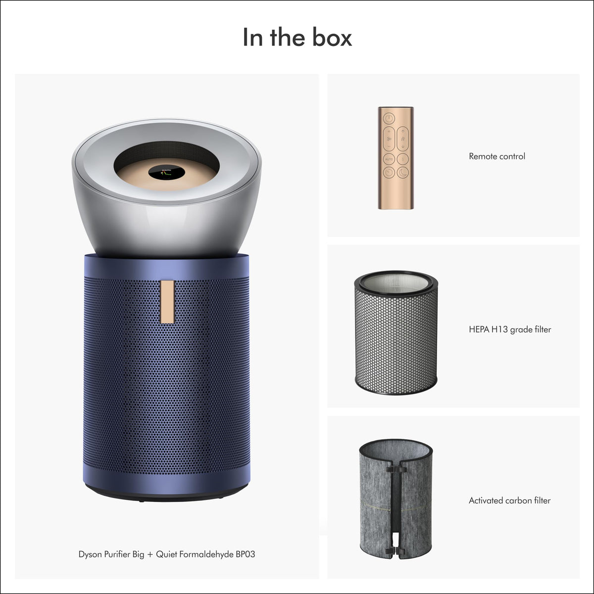 Purifier Big+Quiet Formaldehyde BP by Dyson – Extra Large, Blue, Model 410636-01