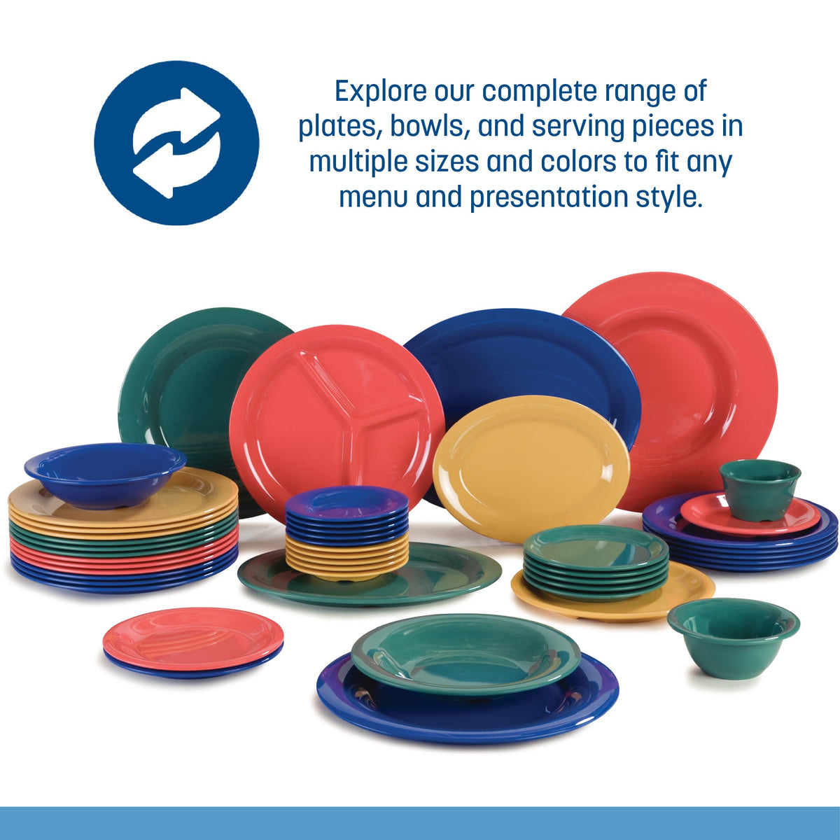 Carlisle FoodService Products White / 10 Inches (Pack of 288) / Modern Dinner Plates