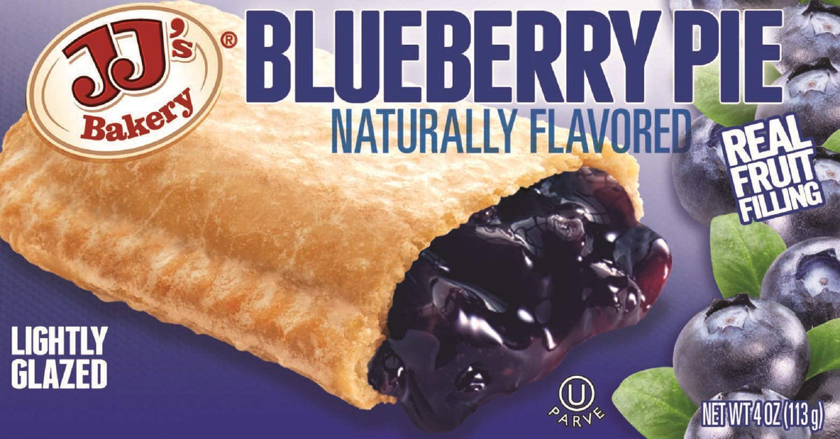 Blueberry Pie Snack Pies by JJ's Bakery – 4 Ounce (Pack of 12), Pack of 12