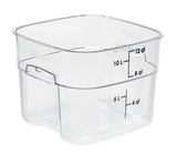 FreshPro Clear Food Container 12QT by Cambro – 28.9 cm x 21.6 cm, 1.9 liters, Polycarbonate (PC), Clear, Model 12SFSPROCW135