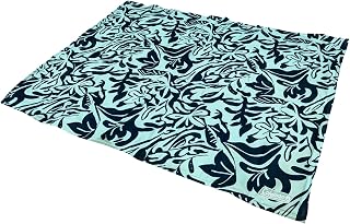 Coleman Medium Navy Botanical Pattern Reversible Cooling Mat – 24” x 30”
