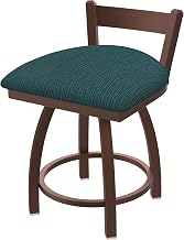 821 Catalina 18" Low Back Swivel Vanity Stool with Bronze Finish and Graph Tidal Seat